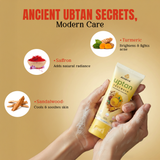 Ahirya Uptan Facewash | Turmeric & Saffron for Glowing Skin | Reduces Tan & Dark Spots